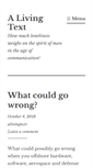 Mobile Screenshot of alivingtext.com